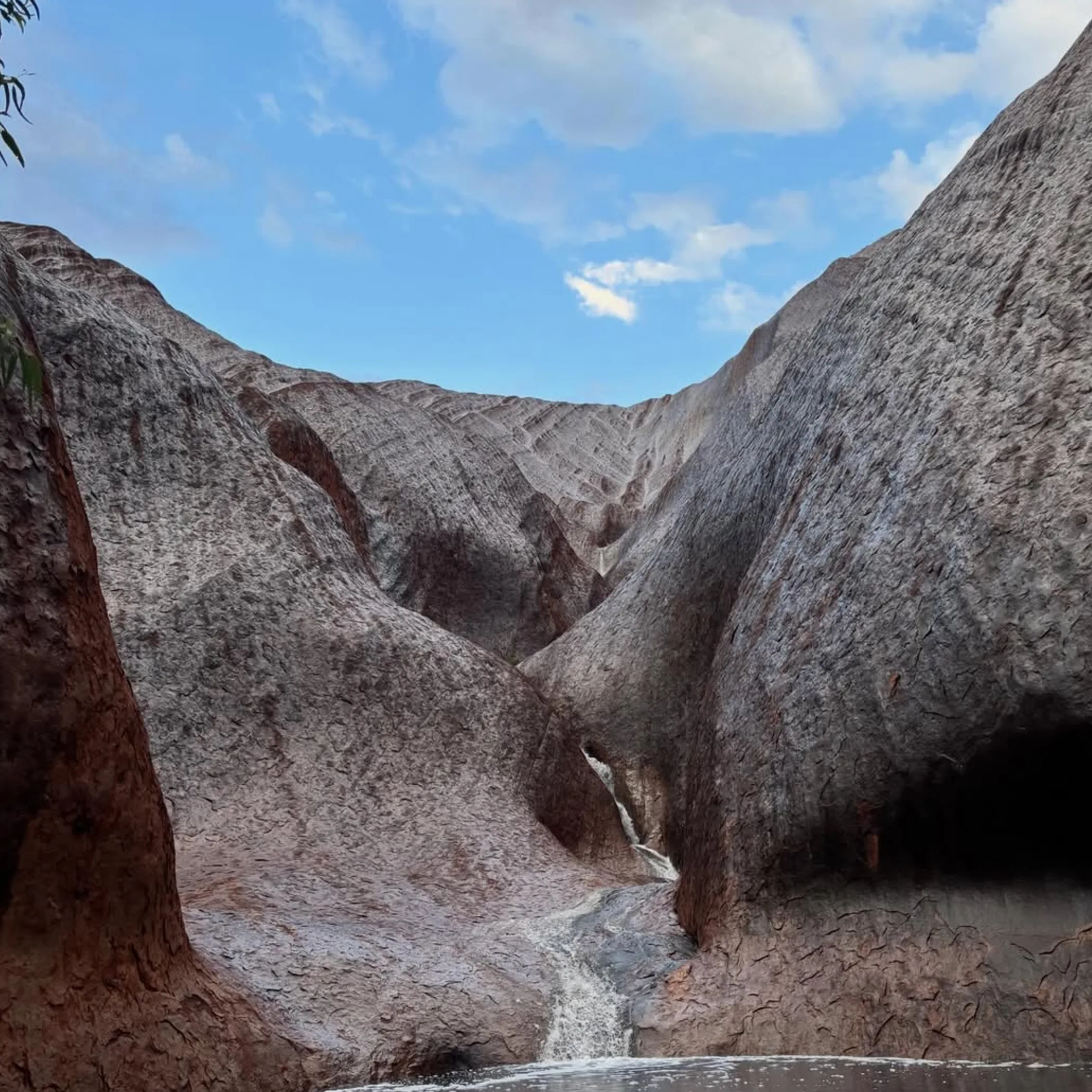 mutitjulu waterhole with waterfall