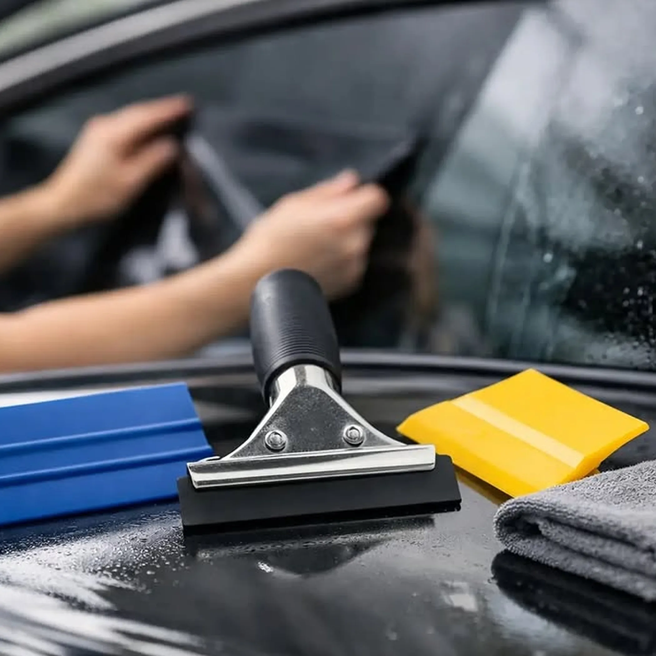 squeegees and window tinting tools